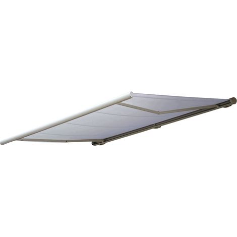 Elektrische Kassettenmarkise HHG-606, Markise Vollkassette 5x3m Acryl Creme (1/5)