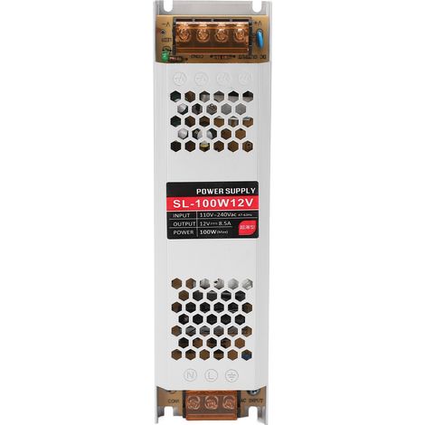 Transformateur pour éclairage LED, alimentation, boîtier en alliage d'aluminium, pilote de ruban LED 12 V, entrée 110-240 V (1/5)
