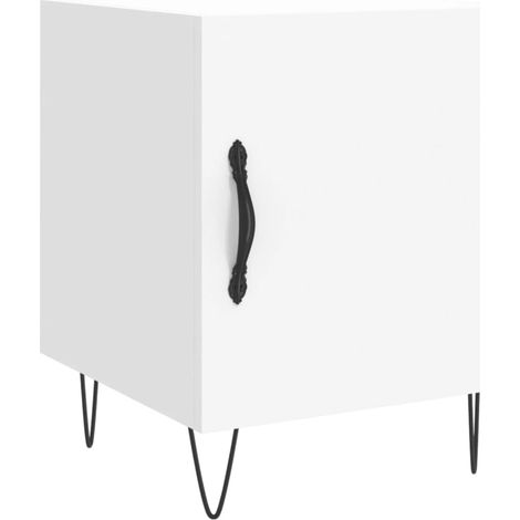 Maison Exclusive - Comodino Bianco 40x40x50 cm in Legno Multistrato