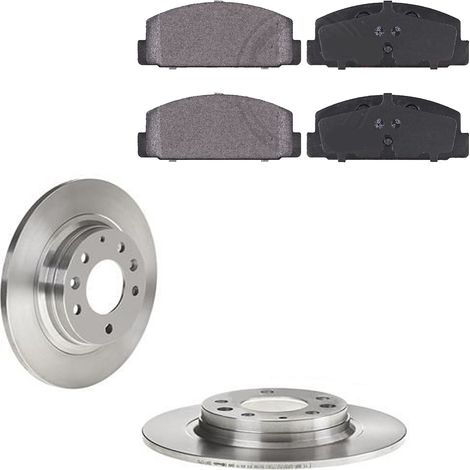 KIT FRENI POSTERIORI compatibile con MAZDA 6 (GG,GY) - DISCHI + PASTIGLIE OEM: FDB1721, FDB4997 / 17094 /SOSTITUZIONE DIRETTA/BASSA POLVERE/SILENZIOSO (1/5)