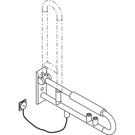 HEWI 801.50B701 92 Poignée SK, mate, variante E (1/2)