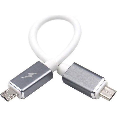 1 câble adaptateur OTG micro USB mâle vers micro USB mâle, 17 cm (1/5)