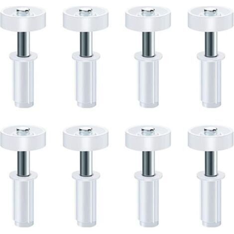 8 Pack Carbon Steel Guide Rollers for 2-Leaf Cabinet Doors, Replacement Parts for 4.5cm Thickness Cabinet Doors. (1/5)