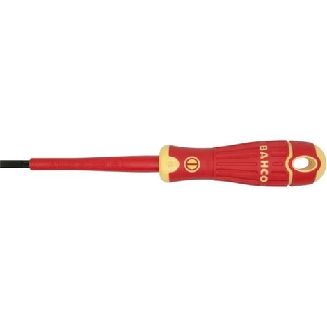 Destornillador aislado b/recta 2,5x075mm m/bimat bahcofit ba (1/3)
