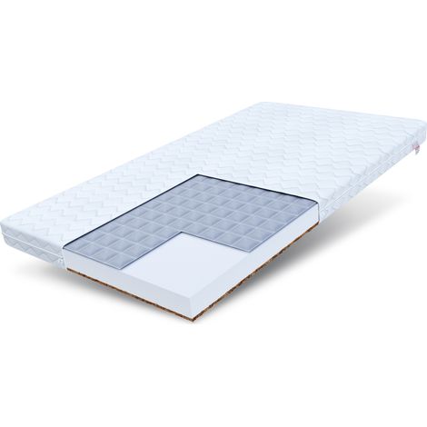 Matratze 70x120 Kaltschaum BABY COMFORT H2 H3 9 cm Babymatratze Schaum Kokos Buchweizen