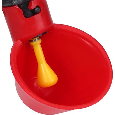 Té en Plastique de 1/2 Pouces, Gobelets d'eau pour Poules et Volailles, Abreuvoir et Fiable, Outils d'alimentation pour Poulets (1/4)