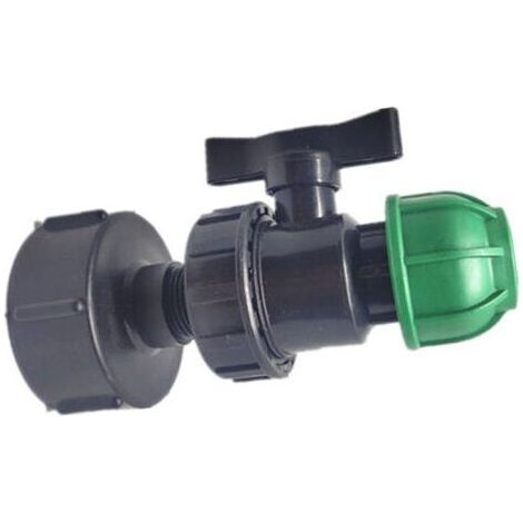 BARKBUSTERS IBC - Portable Ton Barrel Accessoires Joint de tuyau de jardin Adaptateur de joint de tuyau en PE sûr et durable pour les connecteurs d'eau de maison et de jardin Generic (sortie 20 de l