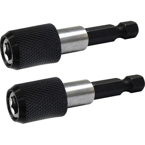 Dapetz ® 2Pcs Magnetic Drill Bit Holder Hex Shank Screwdriver Drywall Drill Bit Holder Quick Release 1/4-Inch Hex Shank Drill Bits 60mm Length or Drilling (1/5)