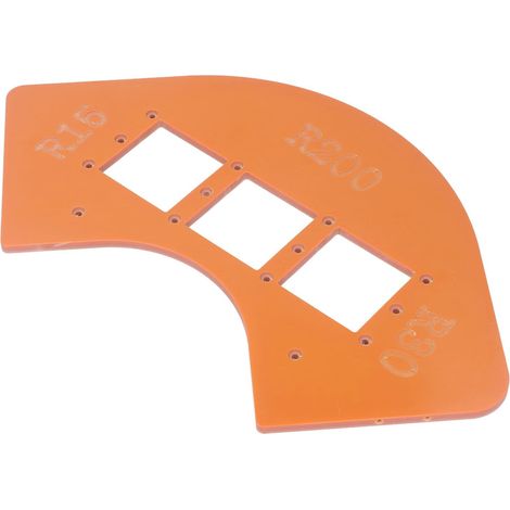 Corner Radius Jig for Woodworking – Router Jig 4 Sizes for Cabinets, Cupboards and Switch Plates – Plastic Corner Rounding for Edges (1/5)