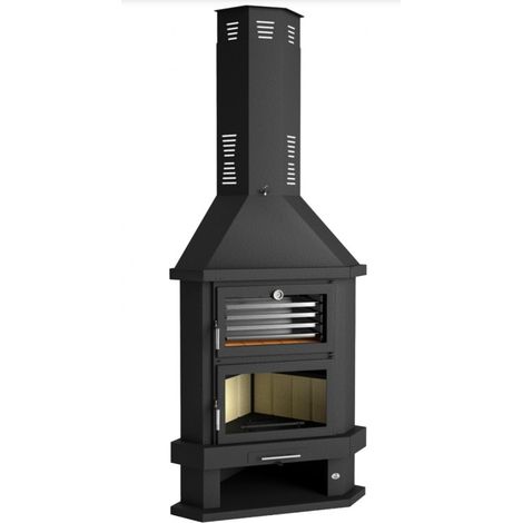 Chimenea Leña Rincón con Horno FM Modelo C-200-RH (1/4)