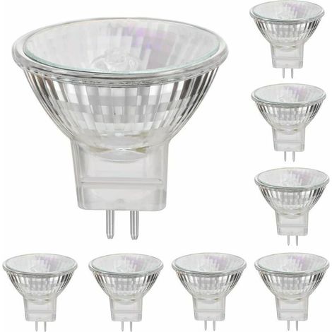 MR11 12V 35W lampes halogènes GU4 base spot 2800K blanc chaud, dimmable,pack de 8 - (1/5)