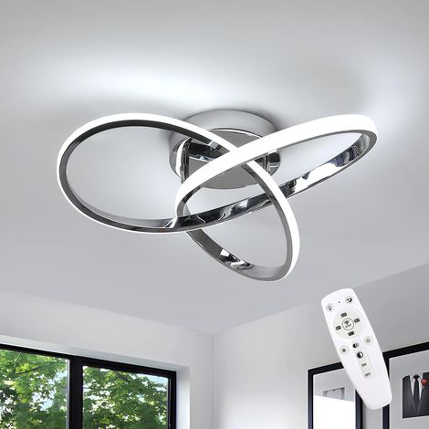 Plafonnier LED Dimmable, 36W Lampe de Plafond Avec Télécommande (1/5)