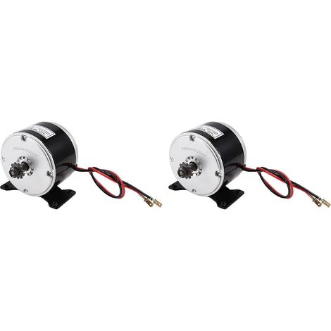 2 pignons de réduction pour moteur électrique 12 V 250 W à grande vitesse, réducteur à chaîne 25H, pour vélos électriques à courant continu à balais. (1/5)