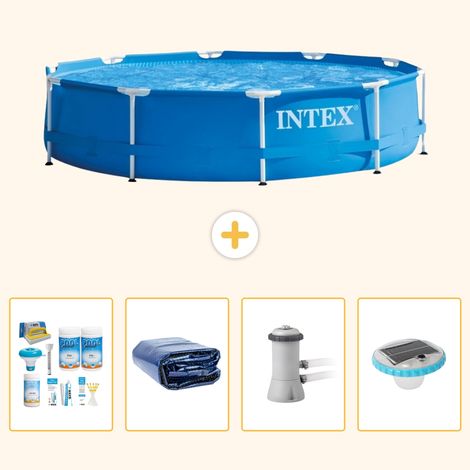 Intex Piscine Tubulaire Ronde - 366x76 cm - 5-pièces  S160 (1/5)