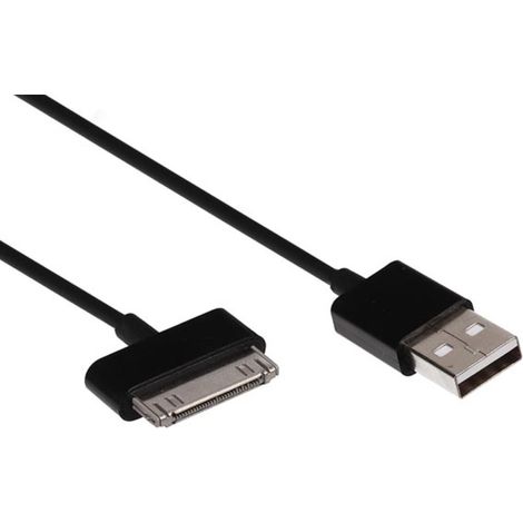 Câble Usb 2 0 A Mâle Vers Apple® 30 Broches Mâle - Noir - 1 M (1/3)