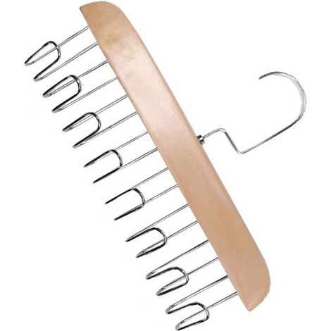 Porte-casquettes multifonctionnel sans perçage, avec 8 crochets, en bois et acier inoxydable, kaki, idéal pour les dortoirs étudiants.