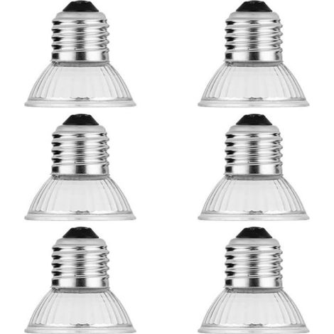 Lot de 6 Lampes Chauffantes pour Tortue, 25W Ampoule Lamp Chauffante Tortue, Ampoule Chauffante pour Reptiles pour Bains de Soleil