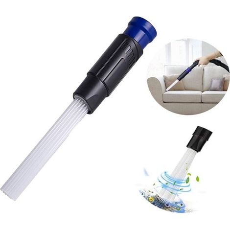 Embout Aspirateur Passe Partout, Accessoire Brosse Aspirateur, Dust Brosse Accessoires Aspirateur, Tuyaux d’aspirateur Universel pour Air Vents / Tiroirs / Voiture / Outils / Artisanat (1/4)