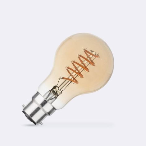 Bombilla Filamento LED B22 4W 300 lm A60 con Sensor Crepuscular No Flicker 2200K Súper Cálido