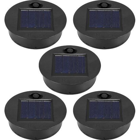 Kit de pièces de rechange pour lampe solaire (partie supérieure : 7 cm, partie inférieure : 6 cm), LED blanc chaud 7 lumens étanche-AquaForge (1/5)