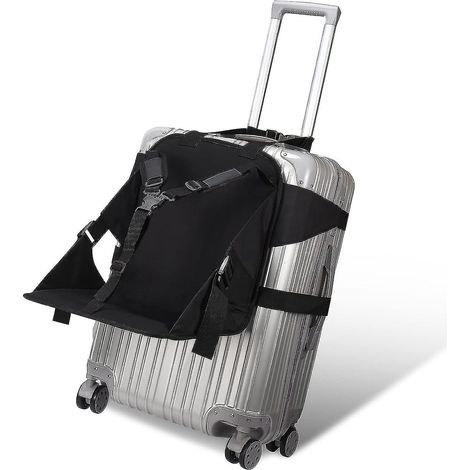 Valise avec siège, valise à roulettes pour enfants, bagage cabine avec siège, chaise haute de voyage pliable, porte-bagages cabine (1/4)