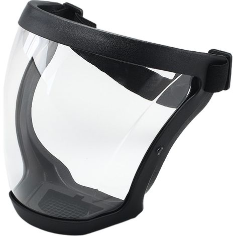 Masque De Visage Complet, Visiere Protection Meulage, Lunette Travail Anti Buée Pour Unisexe Et Adultes, Réutilisable, Transparent, Sans Buée, Avec Bande Réglable