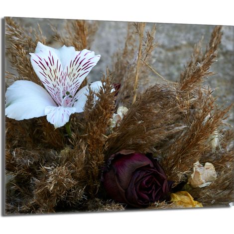 Placa protectora de vidrio para la estufa 60x52 Orchidea (1/5)