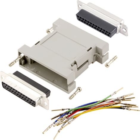 encitech GA-0909-MF-LG-K D-SUB Adapter D-SUB-Stecker 9pol. - D-SUB-Buchse 9pol.  1 St.