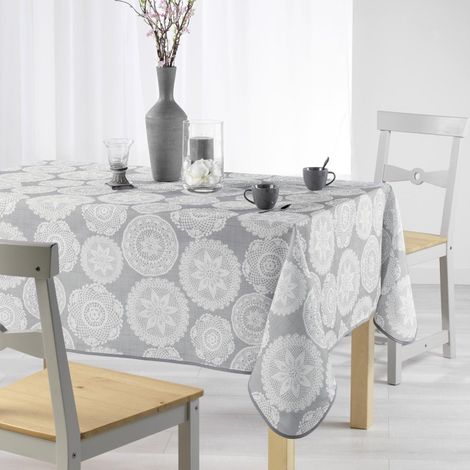 Nappe Antitache "Anais" 150x240cm Gris Anthracite