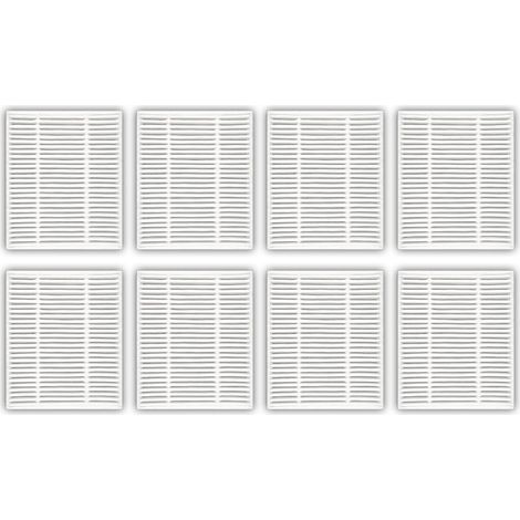 8 Pièces - Filtre HEPA - Pièce De Rechange - Compatible Robot Aspirateur Et Vadrouille - Filtration Poussière Et Pollen - Pour iRobot Roomba 104 Y0140 - Blanc (1/5)