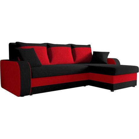 Mobilier1 – Canapé d'angle en tissu Mikrofaza – Fonction de couchage avec boîte de literie – Dimensions 238x147x80cm – Design moderne (1/5)