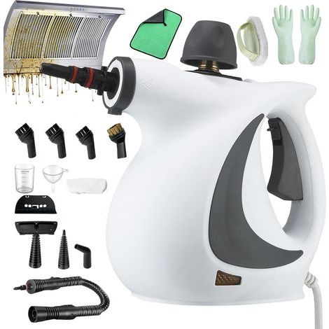 Floaty Steam Pro, Steameo 1050W Reiniger, 2,6 bis 3,2 Bar, Handdampfreiniger mit 360° drehbarer Dampfdüse für Haushalt, Auto, Böden, Sofas (C) (1/5)