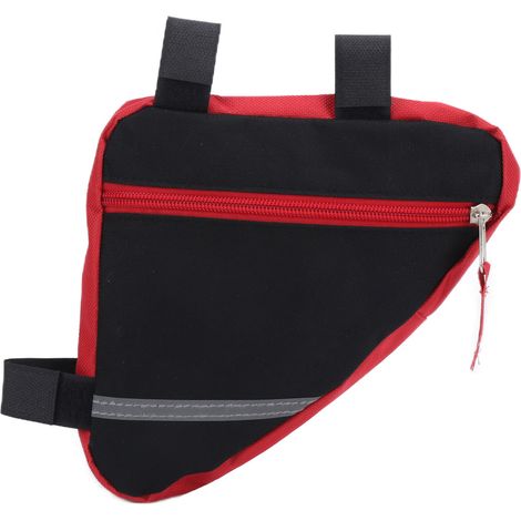 Sacoche de Vélo en Nylon Résistant, Triangle Rouge pour Randonnée et Vélotaf (1/5)