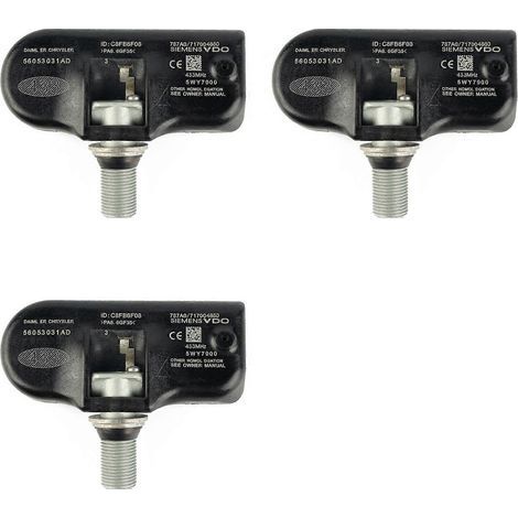 3X 56053031AD TPMS 433 MHz TS-CH10 Tire Pressure Sensor for Chrysler Dodge Jeep (1/2)