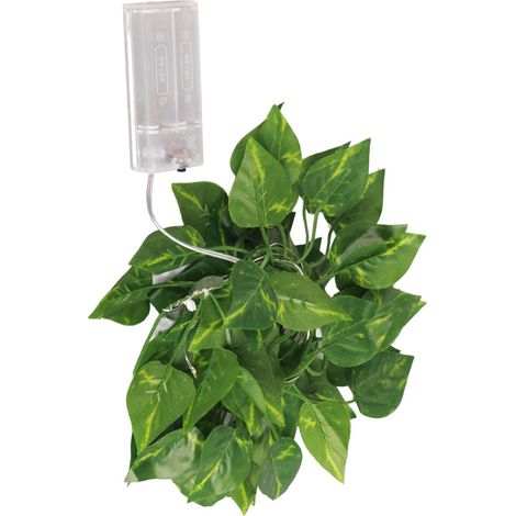 Guirlande lumineuse artificielle en lierre LED, effet canne, pour décoration intérieure et extérieure (1/5)