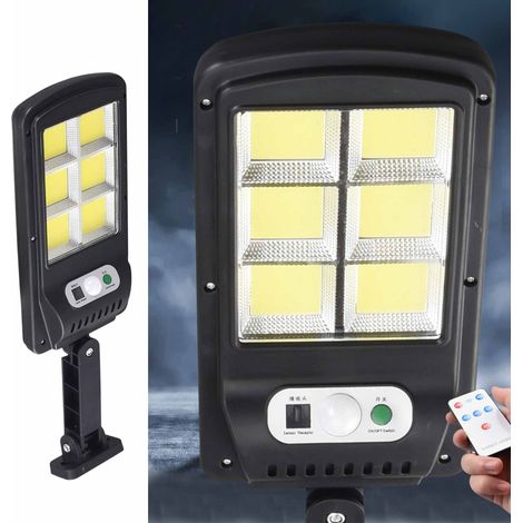 Lampe murale solaire étanche avec détection de présence, pour une utilisation extérieure dans les cours et les jardins, télécommandée (1/5)