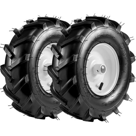 Pneu et roue de cultivateur 13x5.00-6" Emballage à moyeu de 1 pouce et longueur de moyeu centré de 3-1/8 pouces, pneu de remplacement agricole pour tracteur et trancheuse (1/5)