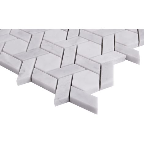 Mosaïque Carrara White Armor (1/4)