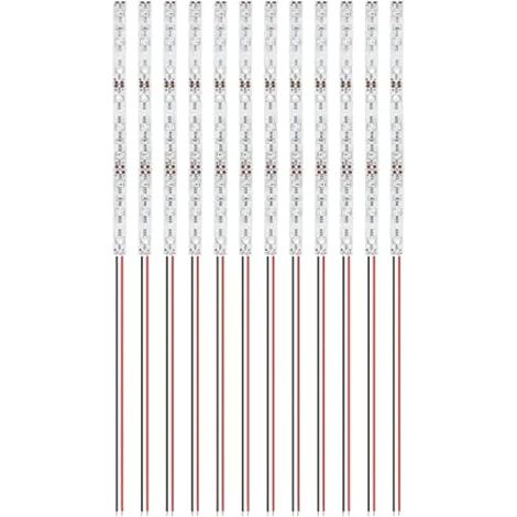 12 Pièces 150mm Pré Câblées LED SMD, Modélisme 2835 12-18V LED Bandes, Rouge (1/5)