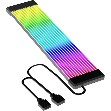 Kit Câble Extension RGB 24 Et 8 Broches Pour Carte Mère Et GPU Décoration Boîtier PC (1/5)