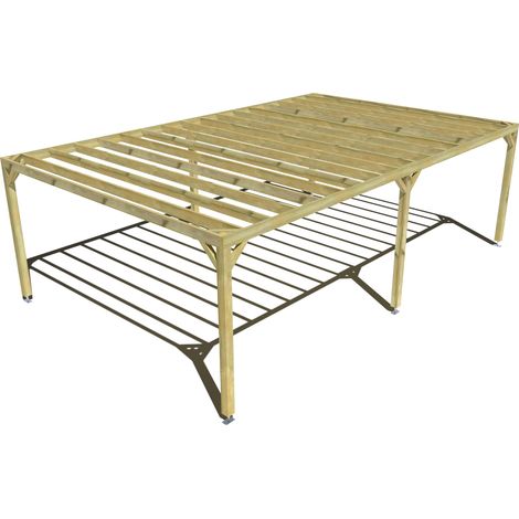 Pergola bois • 8m x 5m • indépendante • sens profondeur • livraison comprise (1/3)