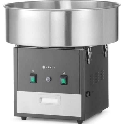 Zuckerwattemaschine ohne Deckel, 52 cm, 1130 W – schwarz
