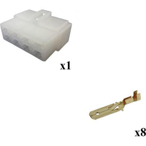 Kit Connecteur Series 250 Faston 6 Femelle 8 Voies