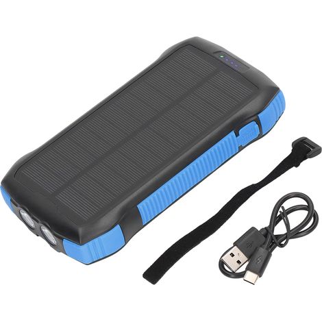 solaire portable à charge rapide étanche avec lampe torche (1/5)