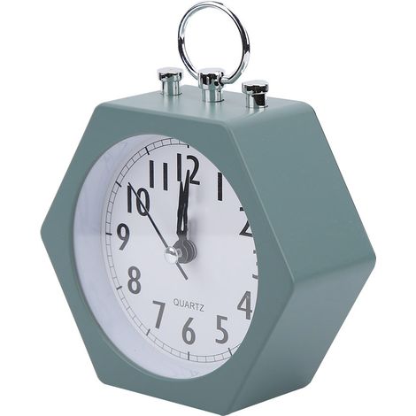 Réveil silencieux et doux pour enfants, minuteur, horloge numérique (vert) (1/5)