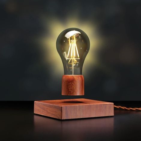 Lampada da tavolo a led con lampadina E27 che volta a levitazione magnetica gravitazionale (1/5)