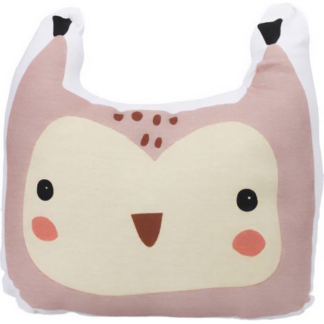 Coussin d'enfant en forme d'animal avec des oreilles, en coton, 35 x 40 cm (1/5)
