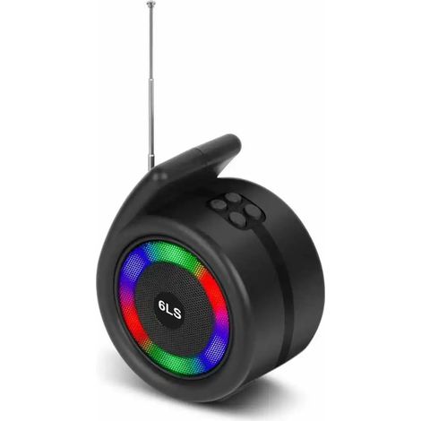 Enceinte Bluetooth portable - Éclairage RGB, carte TF, USB, radio FM, entrée auxiliaire (1/3)