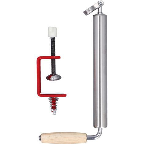 Mattarello in acciaio inox, multifunzionale, con impugnatura antiscivolo, clip da scrivania, mattarello per ravioli, pasta, pasta sfoglia, torte S 2,5 cm/1 pollice. (1/5)