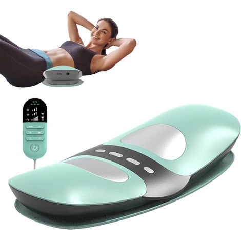 Appareil de massage dorsal électrique 4 en 1 sans fil avec électrothérapie EMS, compresses chaudes, vibrations et traction par airbag, masseur lombaire à traction réglable sur 3 niveaux pour une utili (1/5)